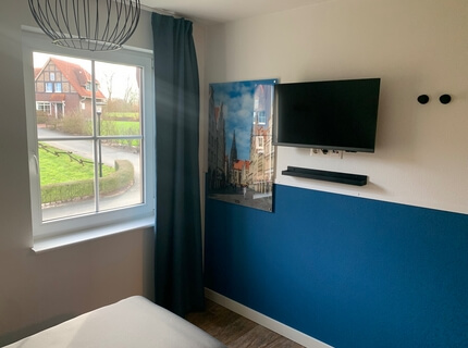 Blauwe slaapkamer